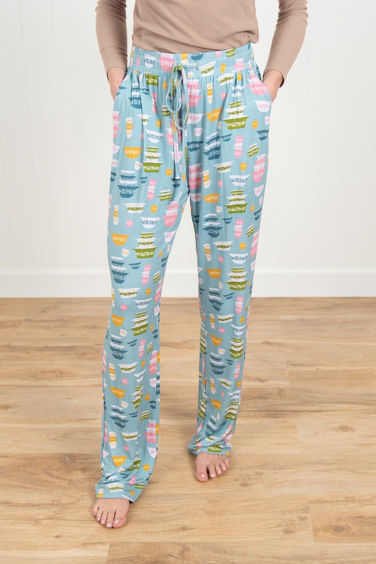 Vintage Kitchen Classic Prints Adult Bamboo Pajama Pants