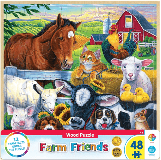 Farm Friends Wood Puzzle 48pc - American Farm Company