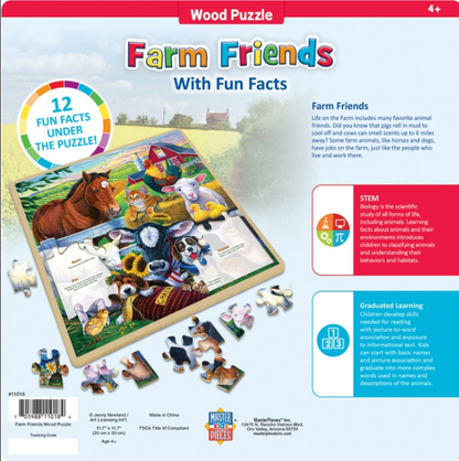 Farm Friends Wood Puzzle 48pc