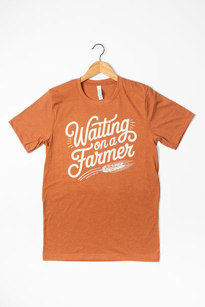 'Waiting on a Farmer' Rust Tee