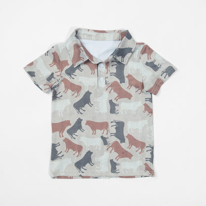 Washed Cow Camo™ Baby/Youth Performance Polo