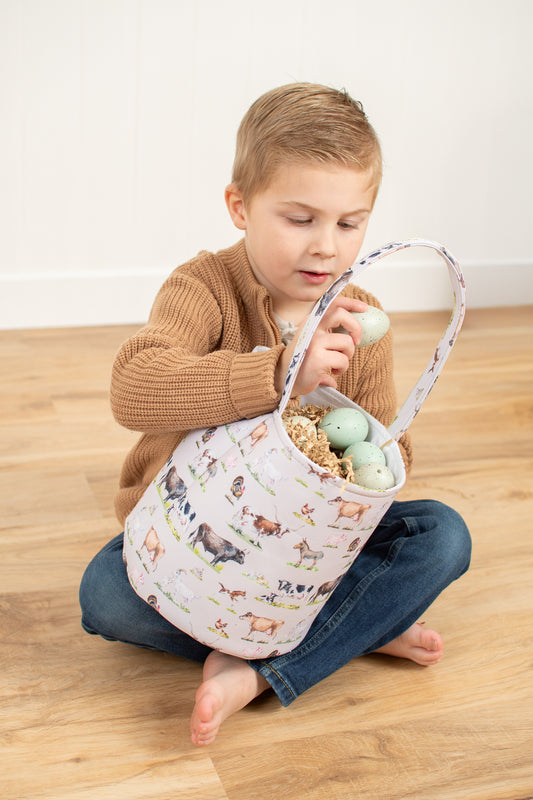 *PREORDER* Watercolor Animals Easter Basket