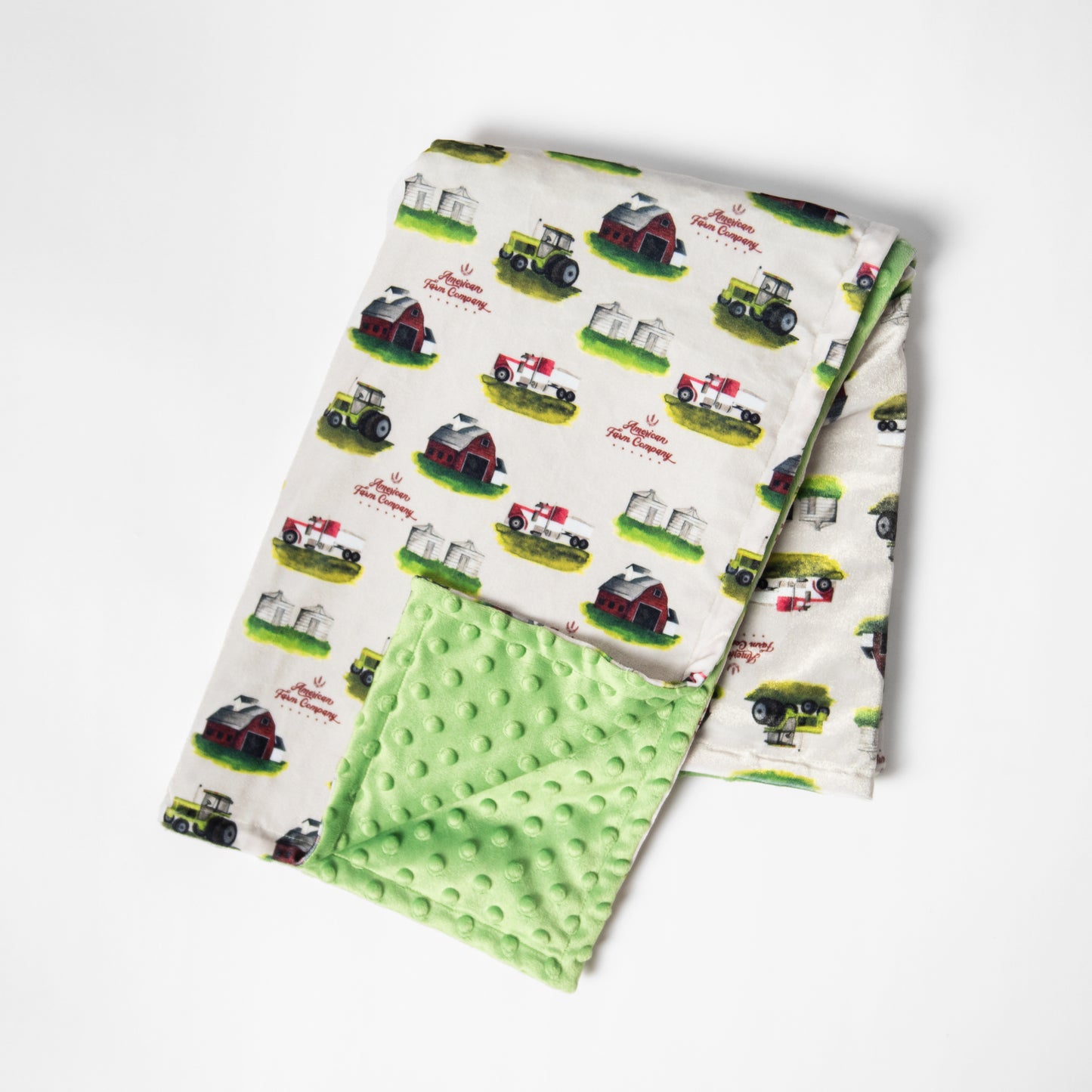 Watercolor Farm Minky Baby Blanket - American Farm Company