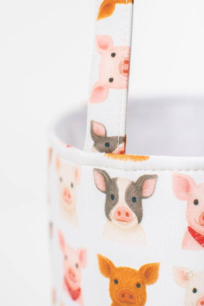 *PREORDER* Watercolor Little Piggies Easter Basket