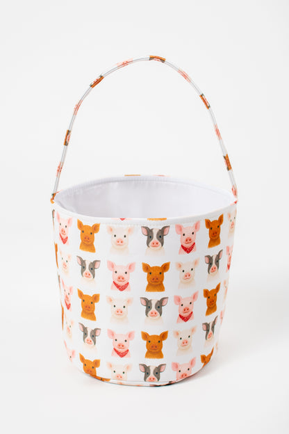 *PREORDER* Watercolor Little Piggies Easter Basket