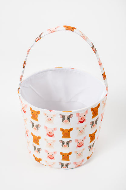 *PREORDER* Watercolor Little Piggies Easter Basket