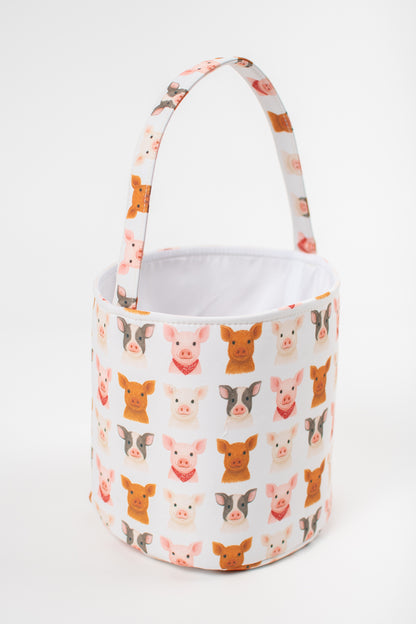 *PREORDER* Watercolor Little Piggies Easter Basket