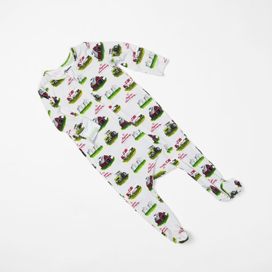 Watercolor Farm Baby Bamboo Pajamas - American Farm Company