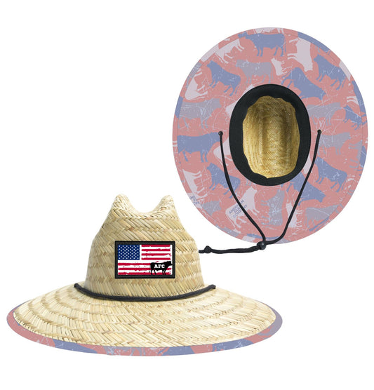 Patriotic Cow Camo™ Adult Straw Hat