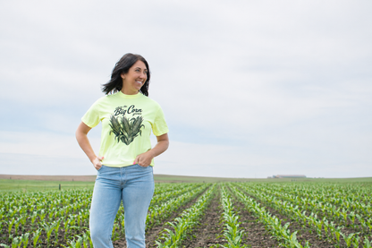 Where the Big Corn Grows' Neon Yellow Tee