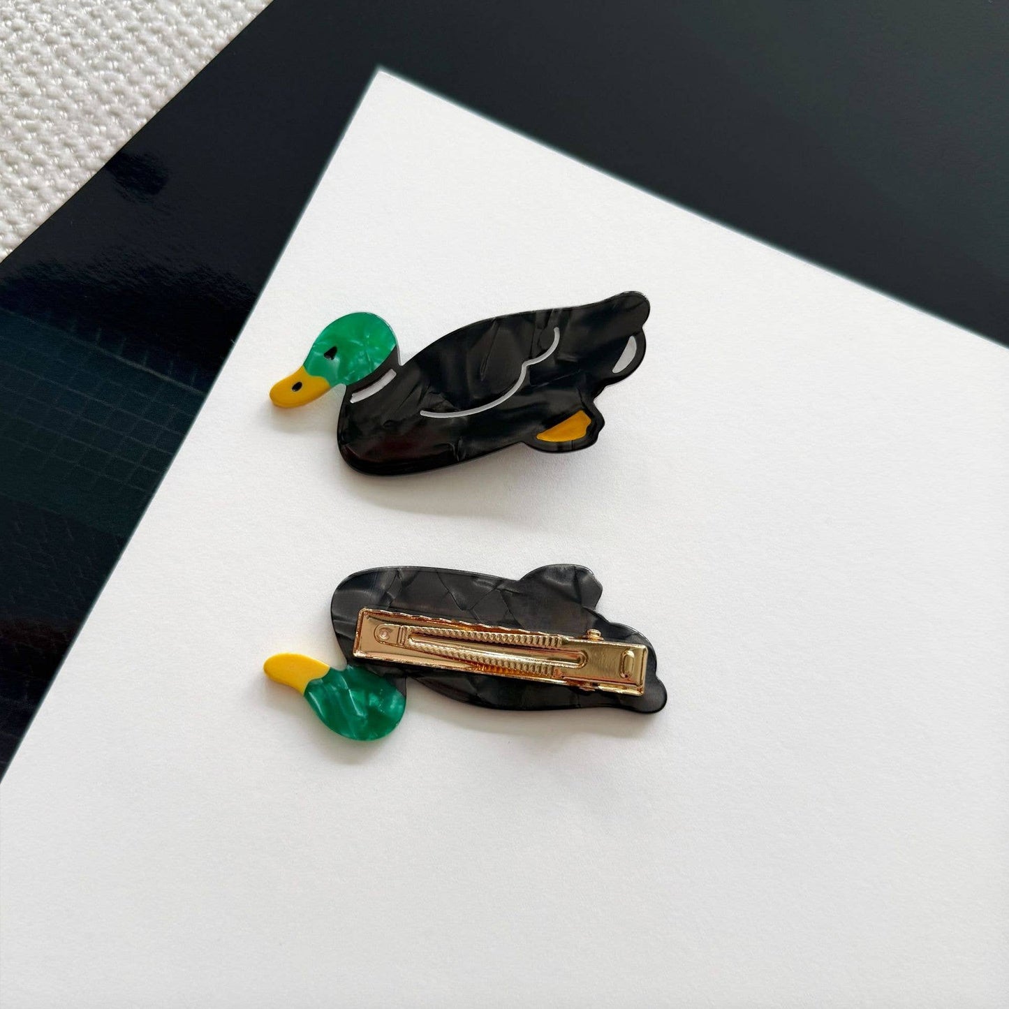 Whimsical Duck Alligator Hair Clips