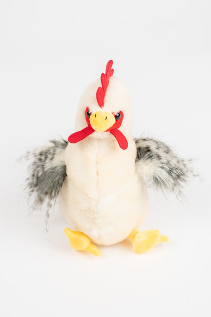 White Chicken Stuffed Animal Plush - 9"