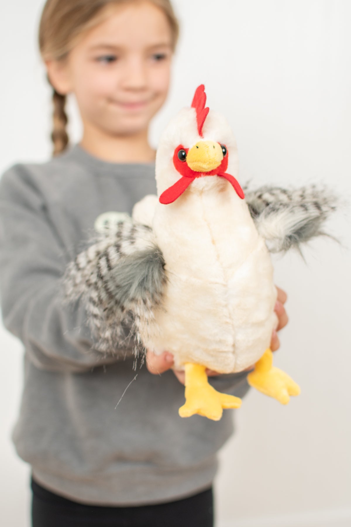 White Chicken Stuffed Animal Plush - 9"