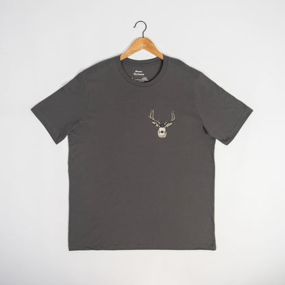 Whitetail Mount Charcoal Tee - American Farm Company