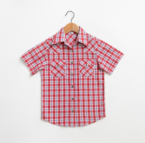 Youth Red Pattern Metal Snap
