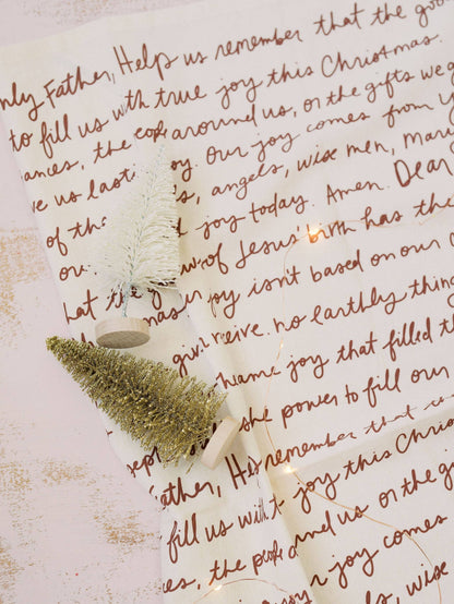 A Christmas Prayer Holiday Kitchen Towel