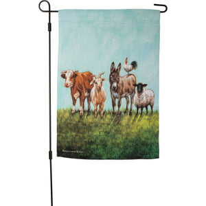 Farm Animals Garden Flag