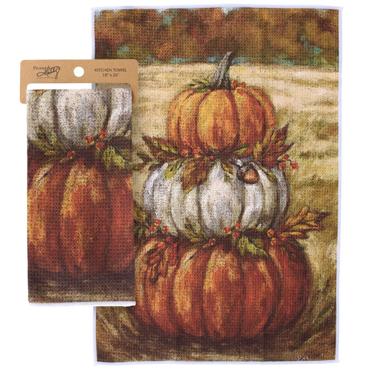 Pumpkin Stack Kitchen Towel