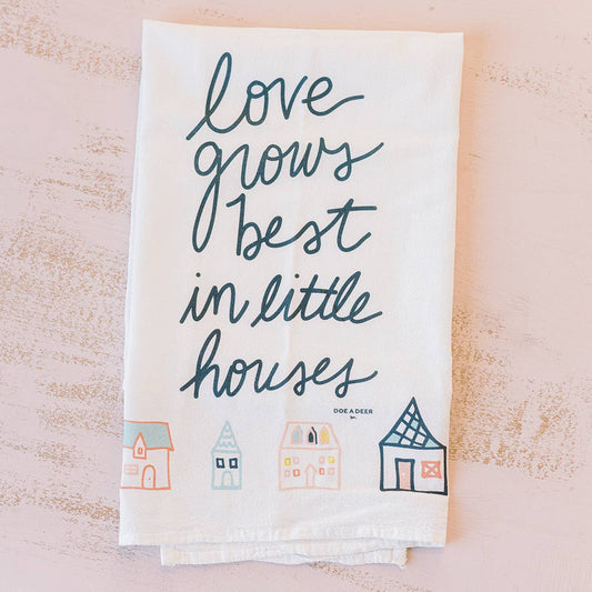 'Love Grows Best' Flour Sack Towel