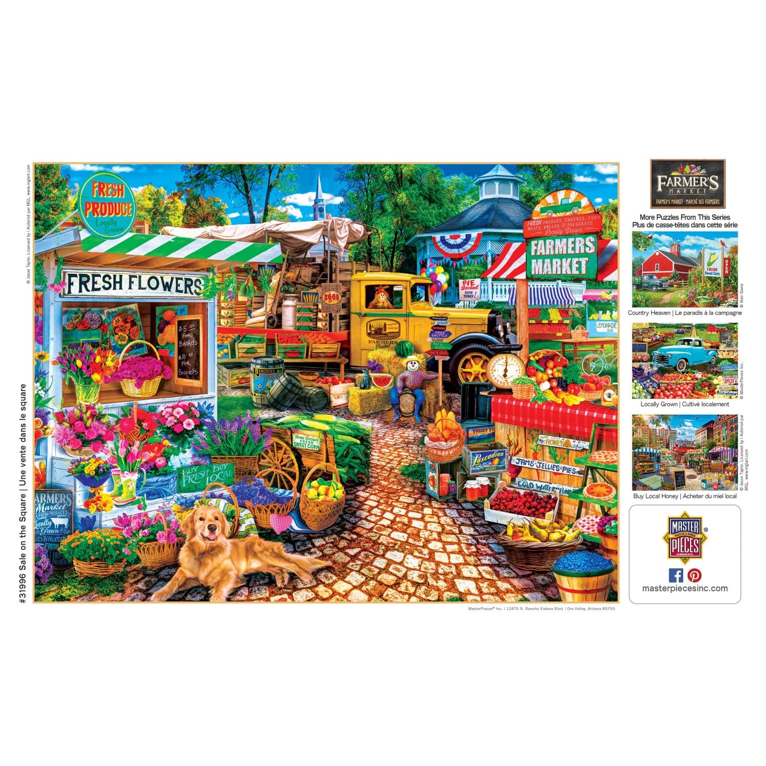 Farmer's Market 'Sale on the Square' Puzzle - 750 Piece - American Farm Company