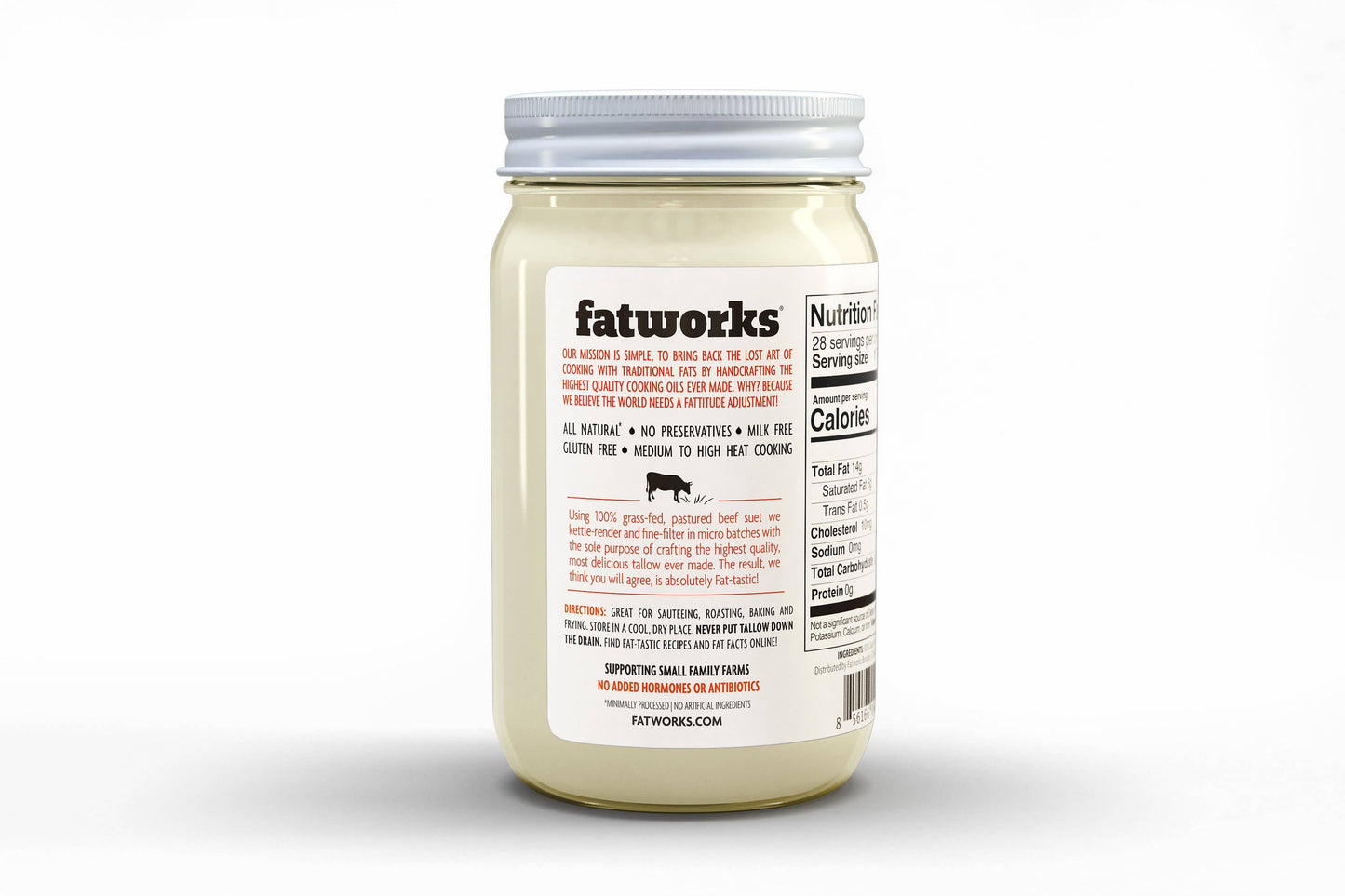 Grass Fed Tallow 14 oz
