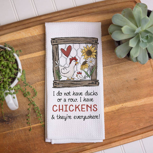 Sarcastic Chicken Waffle Kitchen Towel
