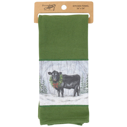 Snowy Angus Kitchen Towel