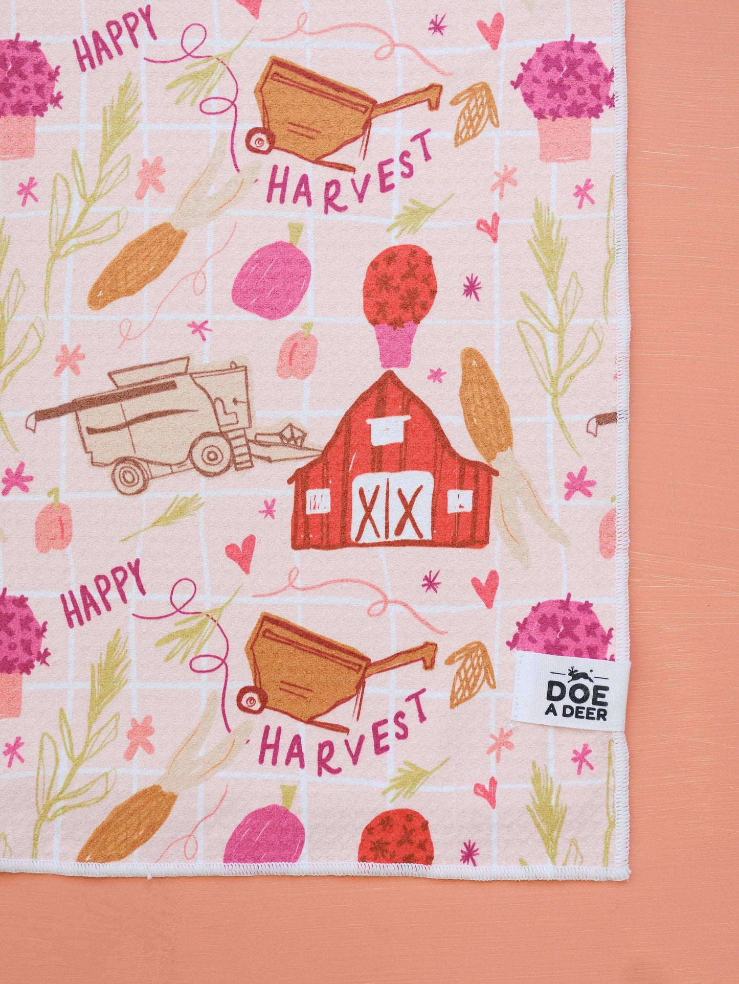 Happy Harvest Waffle Towel