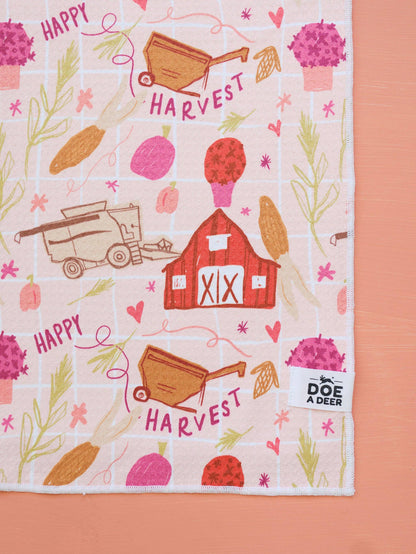 Happy Harvest Waffle Towel