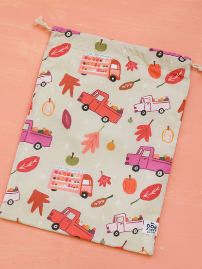 Pumpkin Truck Bread Bag
