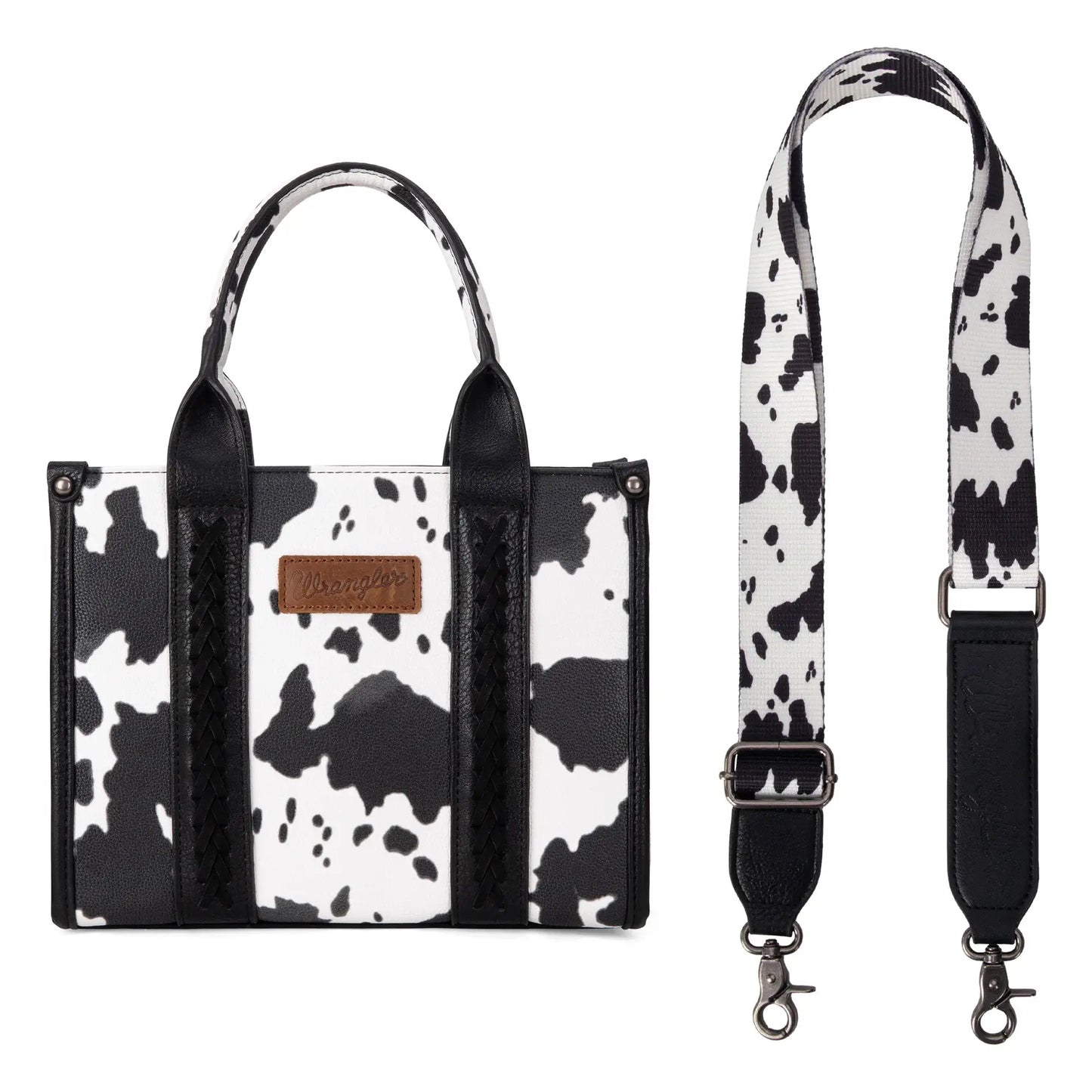 Wrangler Cow Print Tote/Crossbody