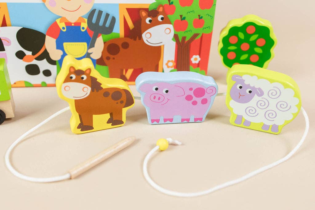 Farm Play Lacing Activity Toy