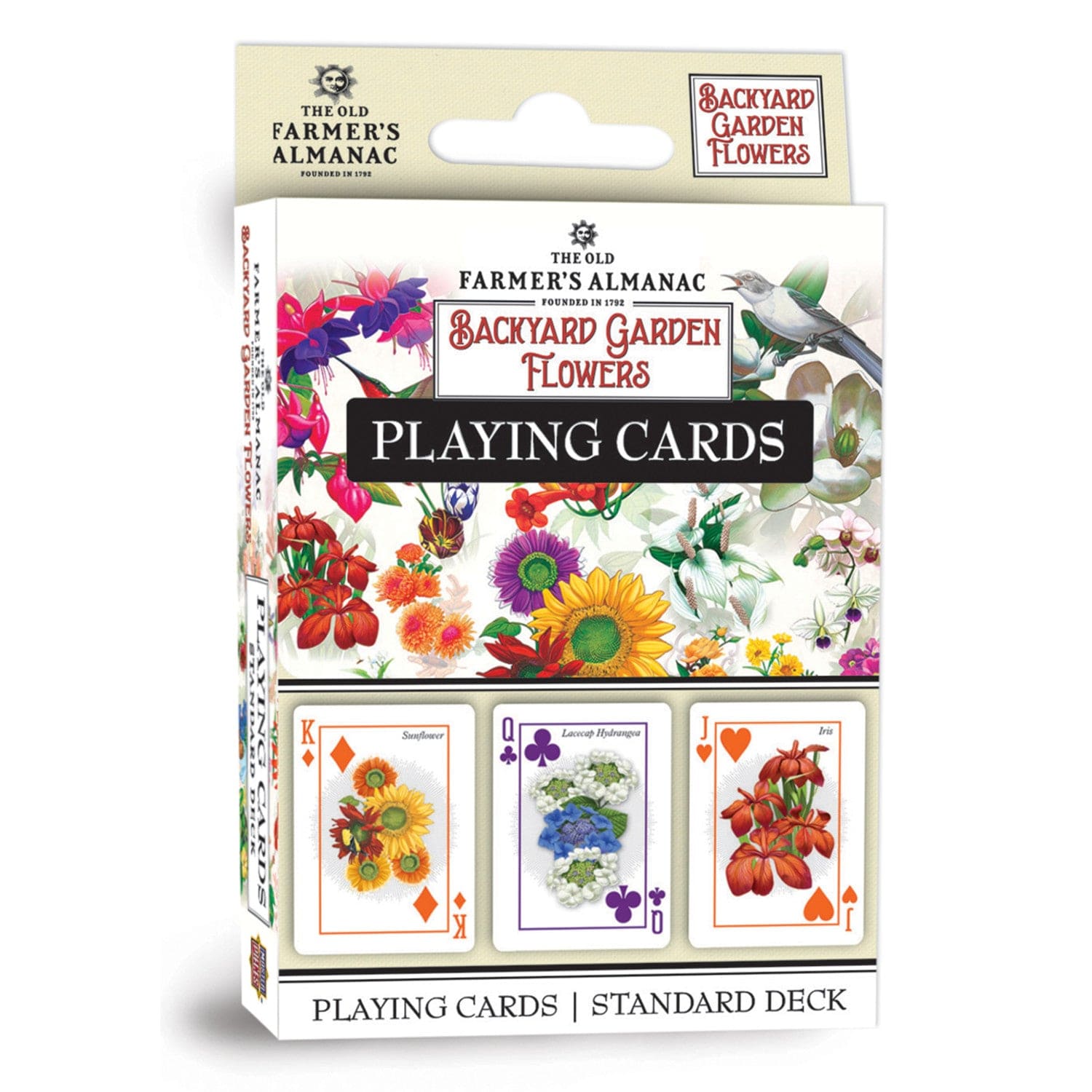 Farmer's Almanac 'Backyard Garden Flowers' Playing Cards - American Farm Company