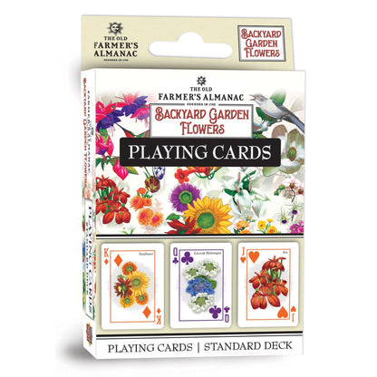 Farmer's Almanac 'Backyard Garden Flowers' Playing Cards - American Farm Company
