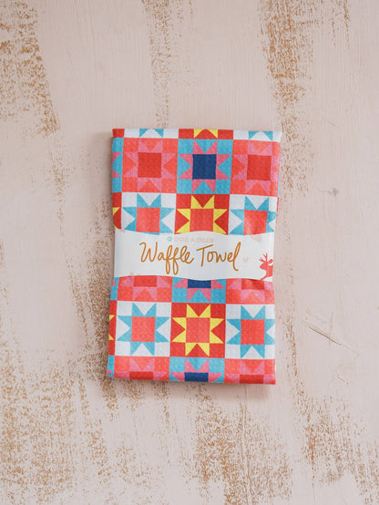 Sawtooth Star Waffle Towel