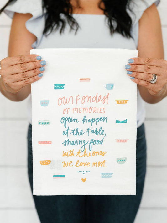 'Our Fondest Memories' Flour Sack Towel