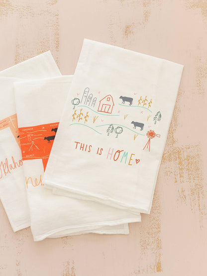 'This Is Home' Flour Sack Towel