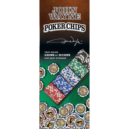 John Wayne Collectible Poker Chips - 100 Piece