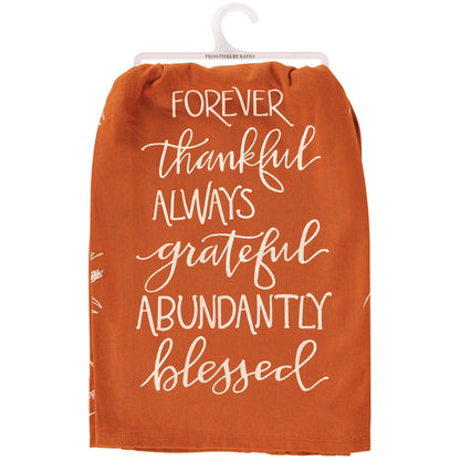 'Thankful Grateful Blessed' Kitchen Towel