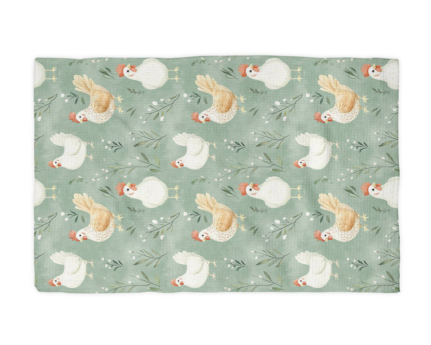 Chicken Collage Farmhouse Kitchen Towel