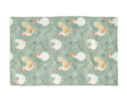 Chicken Collage Farmhouse Kitchen Towel