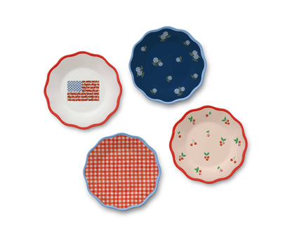 Americana Assorted Dessert Plates