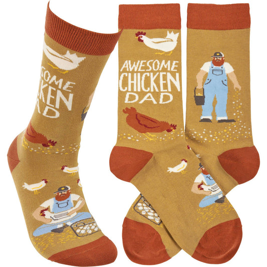'Awesome Chicken Dad' Socks