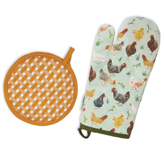 Chickens Meadows Pot Holder Set