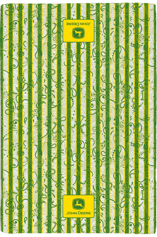 JOHN DEERE Paisley Stripes Tea Towel