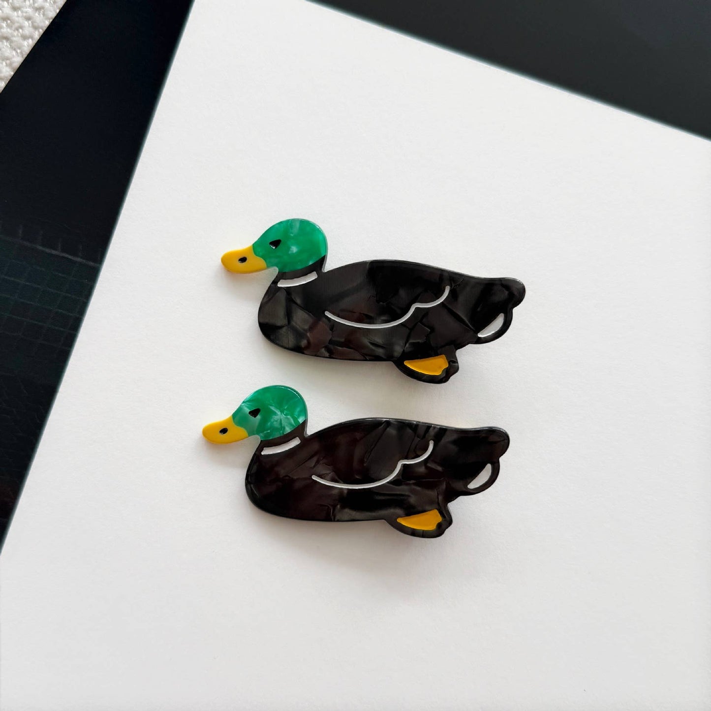 Whimsical Duck Alligator Hair Clips