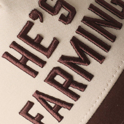 HE'S FARMING Embroidered Two-Tone Trucker Hat