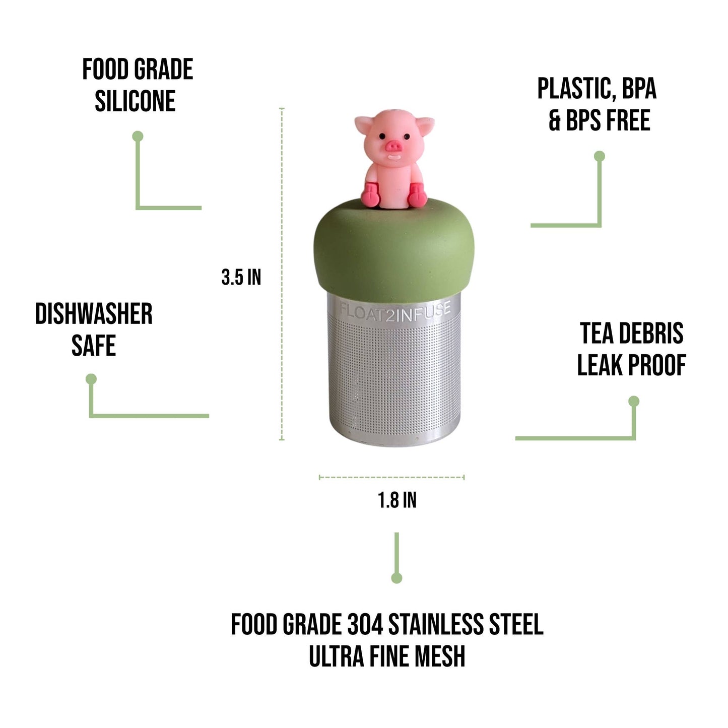 Pig Floating Tea Steeper
