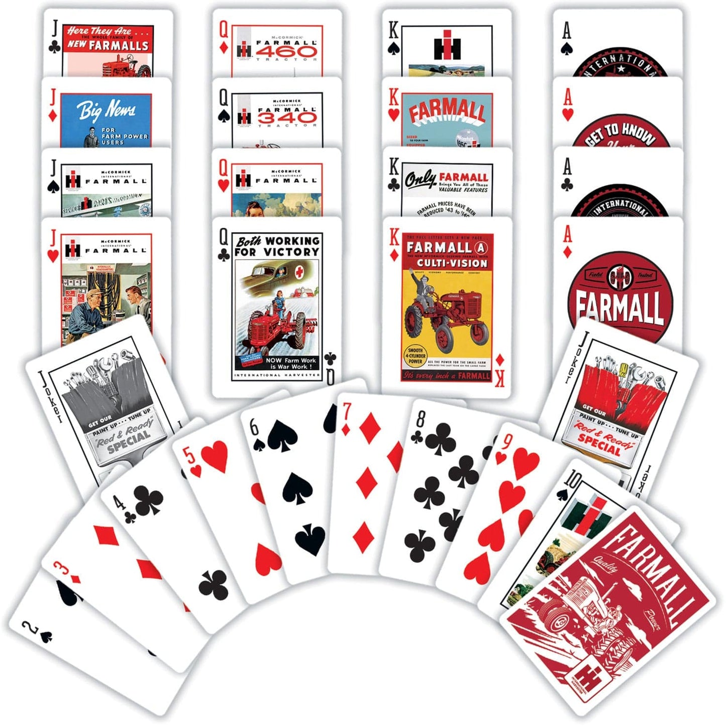 Case IH Farmall Playing Cards