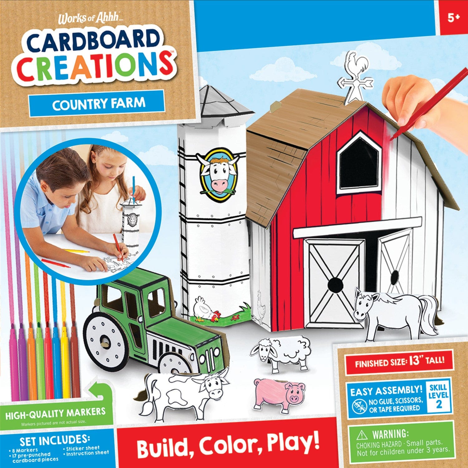 Farm Buildable Cardboard Playset - American Farm Company